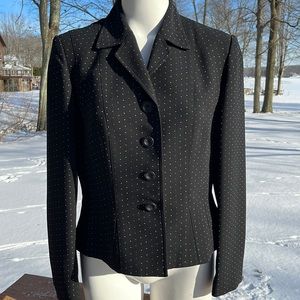 Jones New York dotted black blazer 10